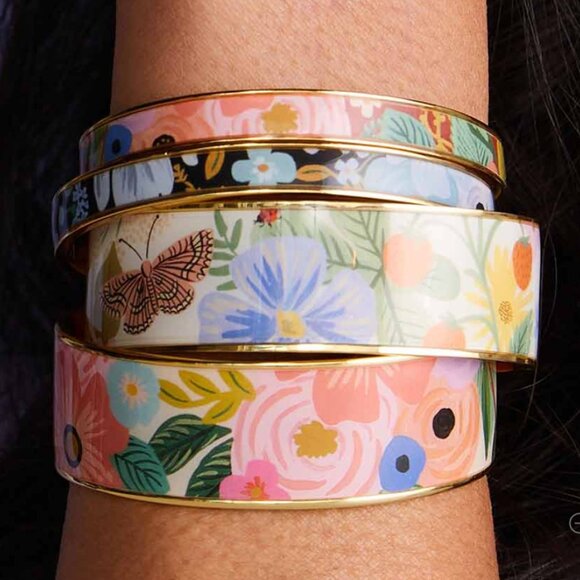 NWT - RIFLE PAPER - SKINNY CUFF - GARDEN PARTY - Picture 4 of 5